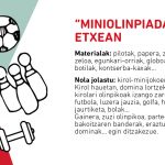 miniolinpiadak etxean