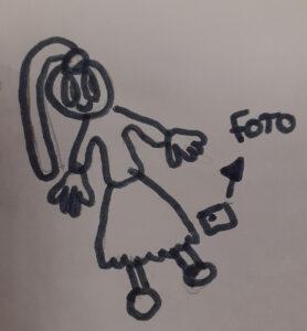 Imagen no deseada a una mujer